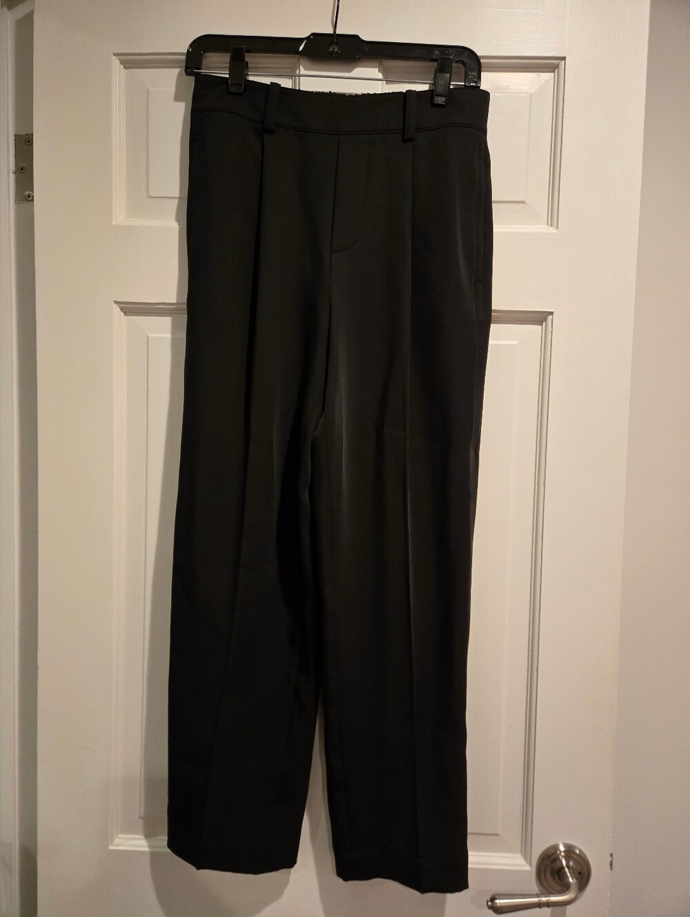 Women's Classic Black Pleated Dress Pants